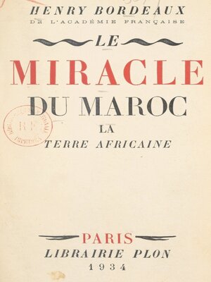 cover image of Le miracle du Maroc